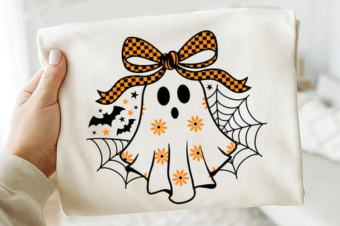 Cute Daisy Ghost SVG, Coquette Halloween SVG SVG SVG Studio 
