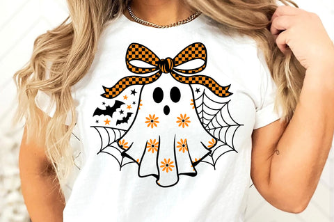 Cute Daisy Ghost SVG, Coquette Halloween SVG SVG SVG Studio 
