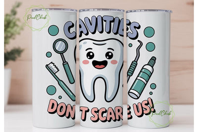 Cute Dental Tumbler Design Sublimation PixelChick 