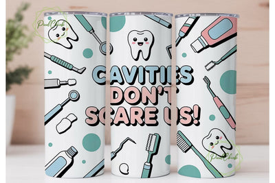 Cute Dental Tumbler Design Sublimation PixelChick 