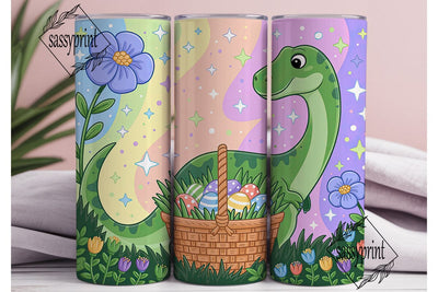 Cute Dino Easter Egg Hunt 20oz Tumbler Sublimation sassyprint 