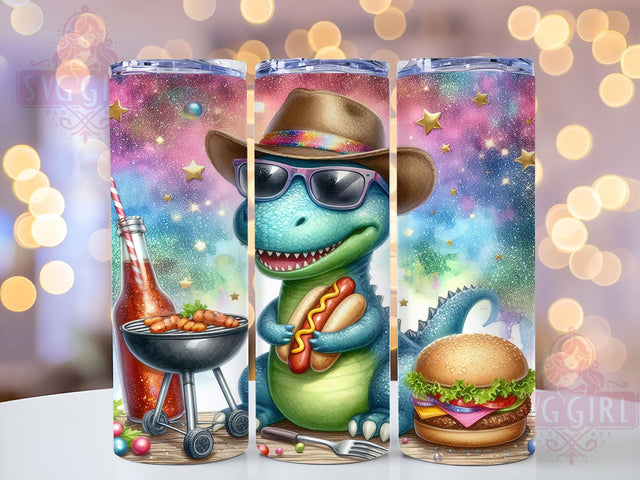 Cute Dinosaur 20oz Tumbler Wrap Sublimation Design, Straight Tapered Tumbler Wrap, T Rex Dinosaur Tumbler Png, Instant Digital Download Sublimation SvggirlplusArt 