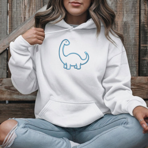 Cute Dinosaur Embroidery Design – Minimal Brontosaurus Applique Outline Machine Embroidery File Embroidery/Applique DESIGNS PatternFeed8 