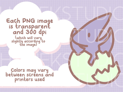 Cute Dinosaurs Color Clip art Design Set SVG HalieKStudio 