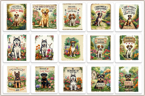 Cute Dog Garden Flag Sublimation Bundle Sublimation Shetara Begum 