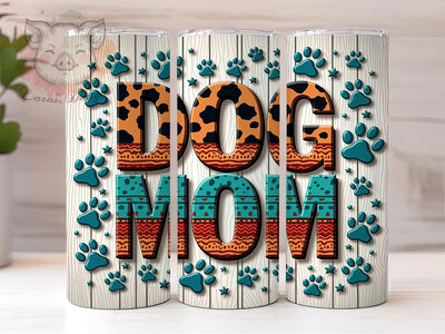 Cute Dog Mom 20oz Tumbler, Pet Lover Gift, 20oz Sublimation Wrap, Dog Lover Tumbler, Cute Dog Mom Design, Gifts for Dog Mom, Dog-Themed Tumbler Sublimation Lara' s Designs 