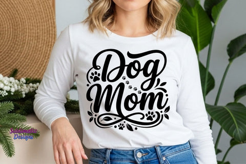 Cute Dog Mom SVG | Paw Heart SVG | Pet Lover Design SVG Sublimatiz Designs 