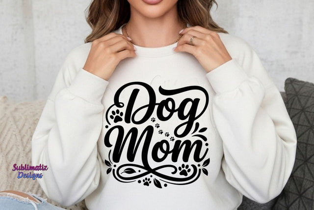 Cute Dog Mom SVG | Paw Heart SVG | Pet Lover Design SVG Sublimatiz Designs 