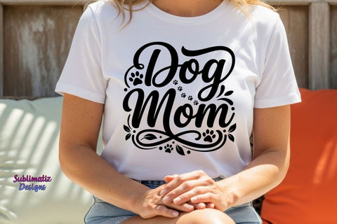 Cute Dog Mom SVG | Paw Heart SVG | Pet Lover Design SVG Sublimatiz Designs 