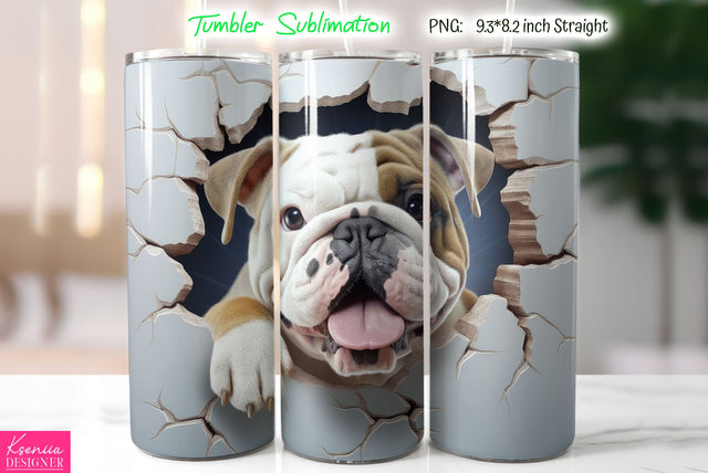 Cute Dog Tumbler Sublimation Sublimation Kseniia designer 