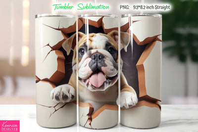 Cute Dog Tumbler Sublimation Sublimation Kseniia designer 