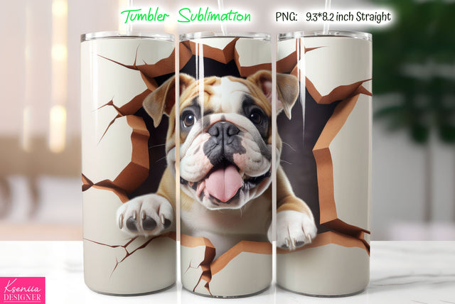 Cute Dog Tumbler Sublimation Sublimation Kseniia designer 