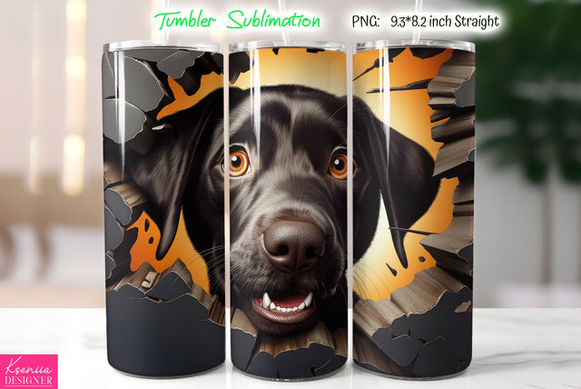 Cute Dog Tumbler Sublimation Sublimation Kseniia designer 