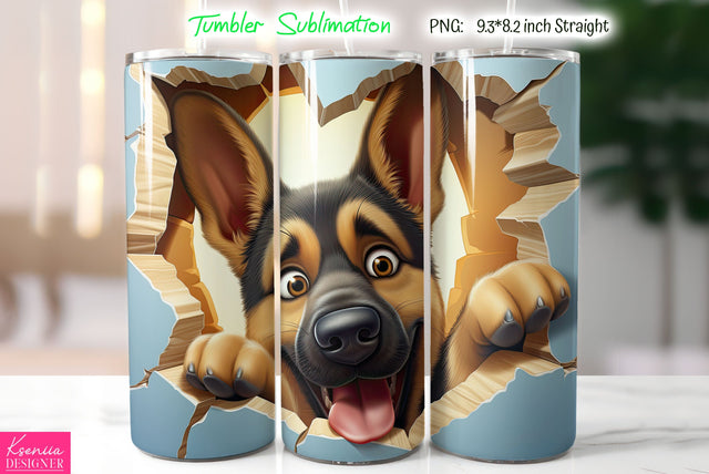 Cute Dog Tumbler Sublimation Sublimation Kseniia designer 