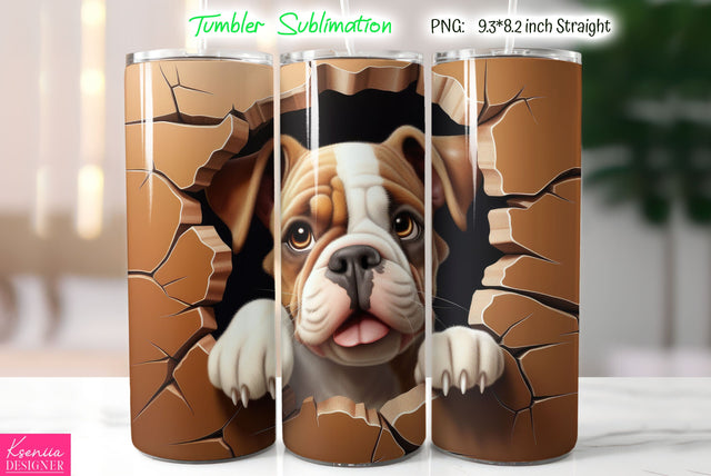 Cute Dog Tumbler Sublimation Sublimation Kseniia designer 