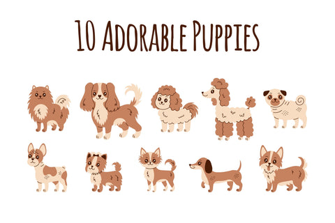 Cute Dogs Illustrations Sublimation Rin Green 