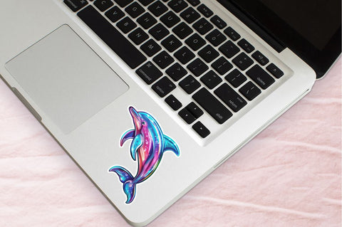 Cute Dolphin Sticker Clipart Bundle Sublimation Regulrcrative 
