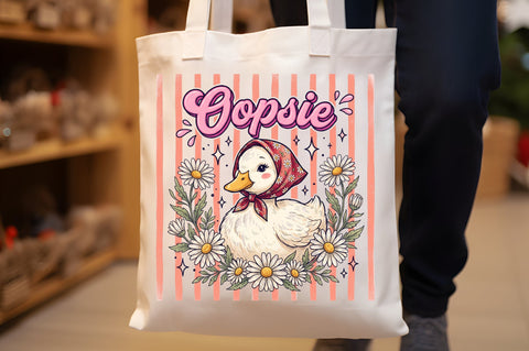 Cute Duck Daisy Vintage PNG Sublimation designartist 