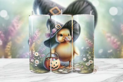 Cute Duck Tumbler Wrap Sublimation Design Sublimation BijouBay 
