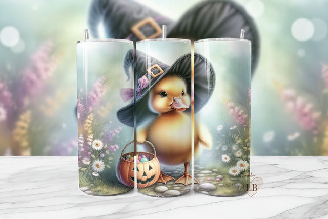 Cute Duck Tumbler Wrap Sublimation Design Sublimation BijouBay 