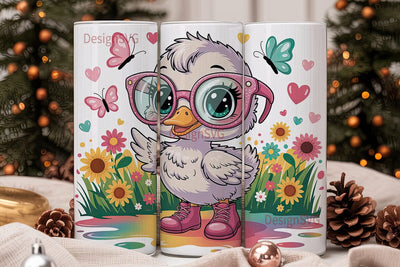 Cute Duckling 20oz Tumbler Wrap Sublimation DesignSVG 