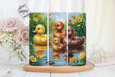 Cute Ducklings 20oz Tumbler Wrap Sublimation sassyprint 