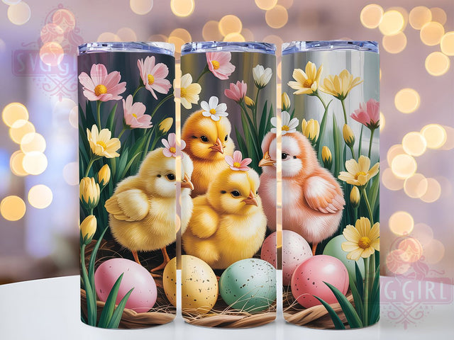 Cute Easter Baby Chick Tumbler, Easter Egg Tumbler, Cute Chick Wrap, Stylish 20oz Wrap, Sublimation Design, Trendy Gift Idea, Inspirational Easter Tumbler Sublimation SvggirlplusArt 