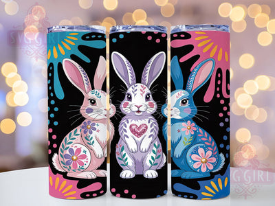 Cute Easter Bunny 20oz Tumbler, 20oz Tumbler Wrap, Sublimation Design, Holiday Cup, Spring PNG, Cute Bunny, Easter Gift Sublimation SvggirlplusArt 