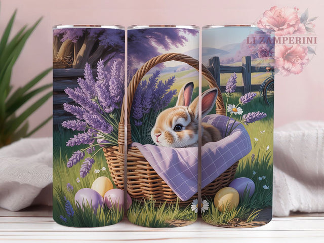 Cute Easter Bunny 20oz Tumbler, Cute Bunny Design, 20oz Tumbler Sublimation, Bunny PNG Cup Wrap, Holiday Sublimation Wrap, Springtime Cup Design, Digital Easter Bunny Sublimation Sublimation Li Zamperini 