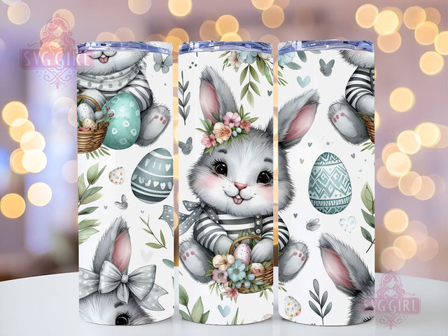 Cute Easter Bunny 20oz Tumbler Wrap Sublimation Design, Straight Tapered Tumbler Wrap, Cutie Easter Bunny Tumbler Png, Instant Digital Download Sublimation SvggirlplusArt 
