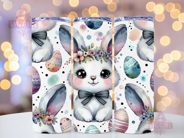 Cute Easter Bunny 20oz Tumbler Wrap Sublimation Design, Straight Tapered Tumbler Wrap, Cutie Easter Bunny Tumbler Png, Instant Digital Download Sublimation SvggirlplusArt 