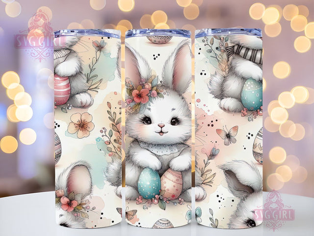 Cute Easter Bunny 20oz Tumbler Wrap Sublimation Design, Straight Tapered Tumbler Wrap, Cutie Easter Bunny Tumbler Png, Instant Digital Download Sublimation SvggirlplusArt 