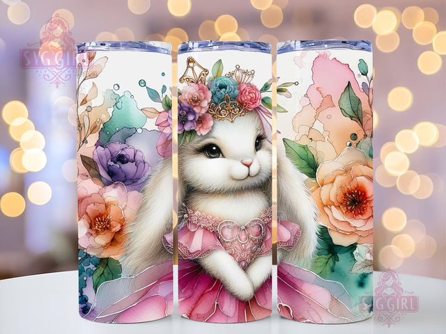 Cute Easter Bunny Butterfly 20oz Tumbler Wrap Sublimation Design, Happy Easter Tumbler Wrap, Instant Digital Download Sublimation SvggirlplusArt 