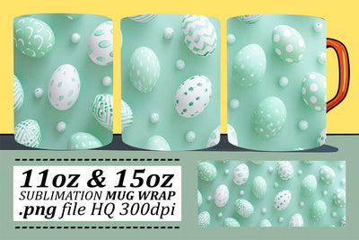 Cute Easter Bunny Mugs | Spring Sublimation 11oz 15oz Sublimation afrosvg 