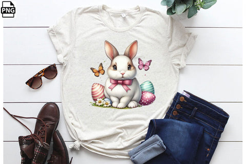 Cute Easter Bunny PNG Clipart Sublimation Bundle Printable File Sublimation Creativedesigntee 