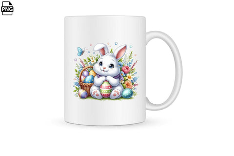 Cute Easter Bunny PNG Printable File Sublimation Creativedesigntee 