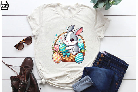Cute Easter Bunny PNG Printable File Sublimation Creativedesigntee 