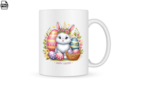 Cute Easter Bunny PNG Printable File Sublimation Creativedesigntee 