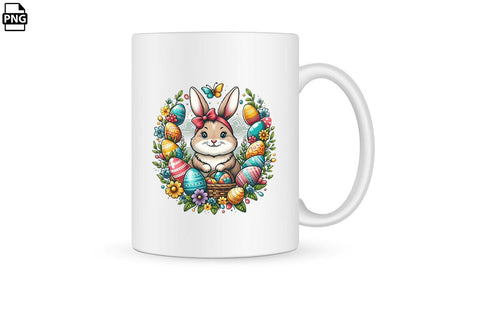 Cute Easter Bunny PNG Printable File Sublimation Creativedesigntee 