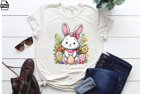 Cute Easter Bunny PNG Printable File Sublimation Creativedesigntee 