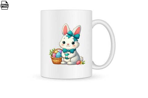 Cute Easter Bunny PNG Printable File Sublimation Creativedesigntee 
