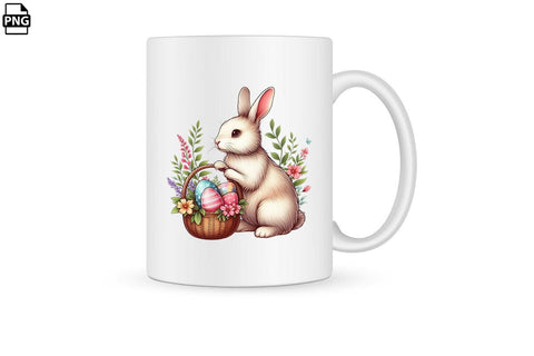 Cute Easter Bunny PNG Printable File Sublimation Creativedesigntee 