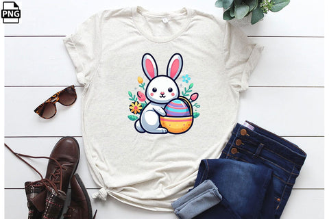 Cute Easter Bunny PNG Printable File Sublimation Creativedesigntee 