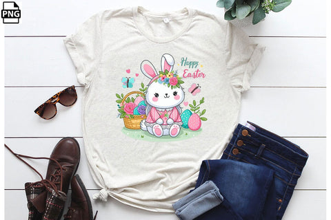 Cute Easter Bunny PNG Printable File Sublimation Creativedesigntee 