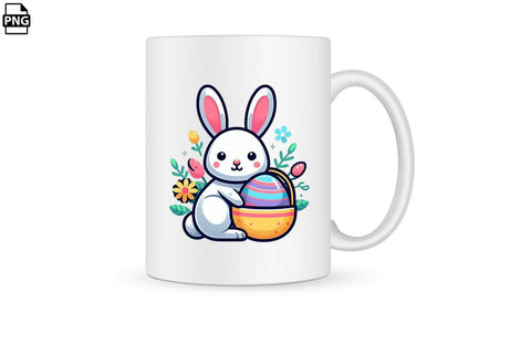 Cute Easter Bunny PNG Printable File Sublimation Creativedesigntee 