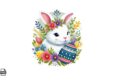 Cute Easter Bunny PNG Printable File Sublimation Creativedesigntee 