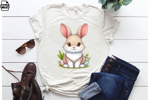 Cute Easter Bunny PNG Printable File Sublimation Creativedesigntee 