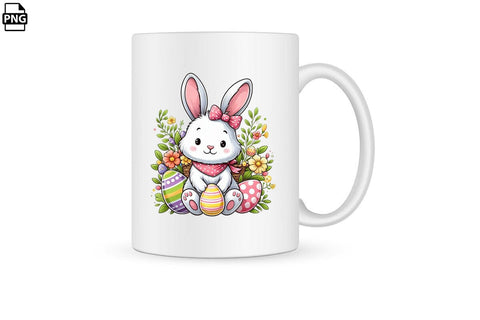 Cute Easter Bunny PNG Printable File Sublimation Creativedesigntee 
