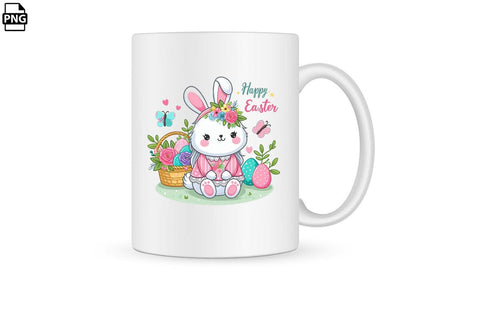 Cute Easter Bunny PNG Printable File Sublimation Creativedesigntee 
