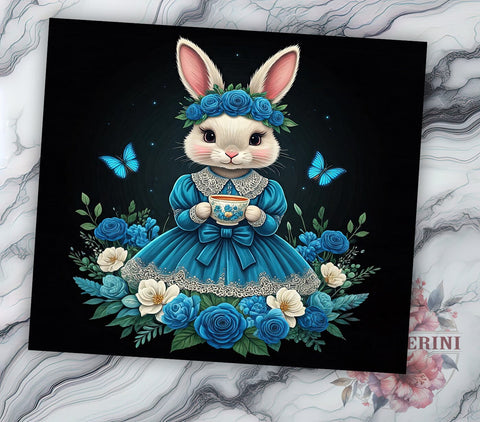 Cute Easter Bunny Rabbit Spring Tumbler Wrap, Bunny Tumbler, Rabbit Tumbler, Spring Drinkware, Sublimation Wrap, Holiday Gift, Cute Bunny Decor Sublimation Li Zamperini 